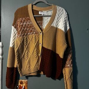 Dear John Multicolor Patchwork Cardigan